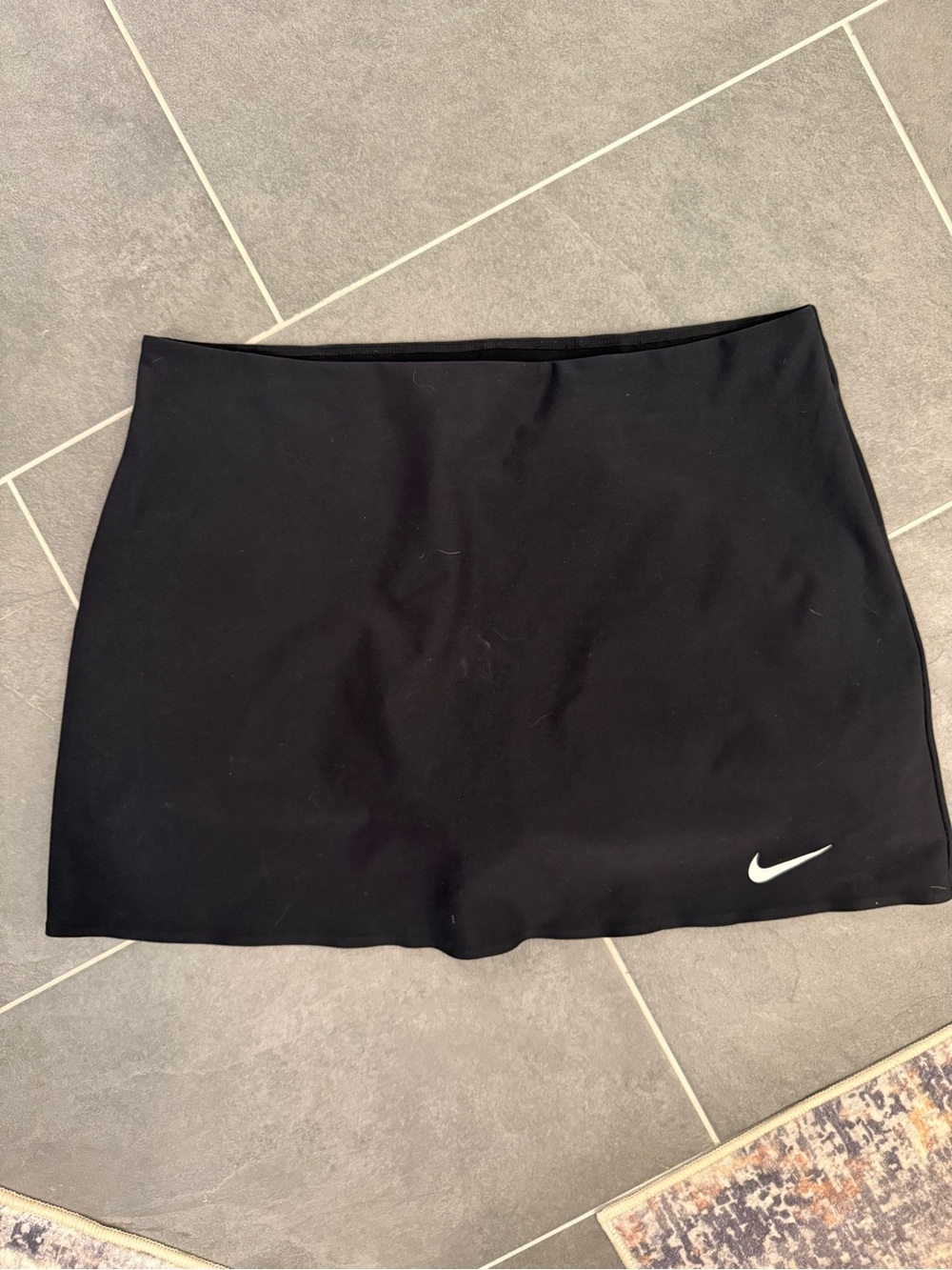 Nike Black Dri-FIT Performance Skort with White Logo